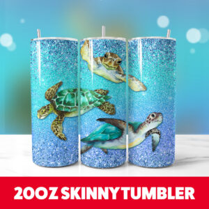 Turtles Tumbler Wrap 20oz Skinny Tumbler