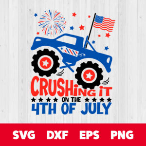 Crushing It On The 4th Of July SVG Independence Day T shirt Design SVG 1