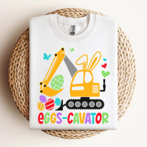 Eggs Cavator SVG Easter Black or White T shirt Designs SVG Cut Files Cricut 3