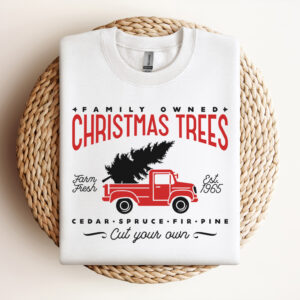 Family Owned Christmas Trees Farm SVG Vintage Home Decor SVG 3