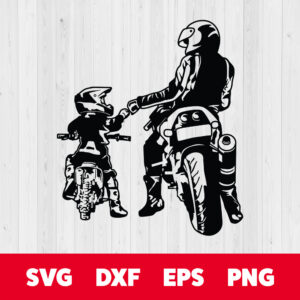 Father And Son Biker Like Father Like Son SVG 1