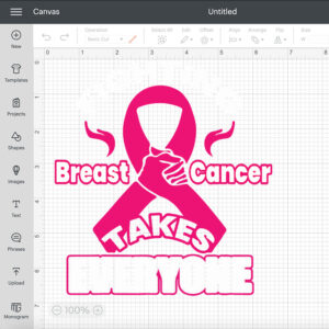 Fighting Breast Cancer Takes Everyone Cancer Awareness SVG 2