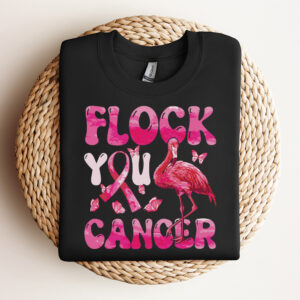 Flock You Flamingo Cancer Breast Cancer Awareness SVG 3
