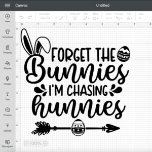 Forget The Bunnies Im Chasing Hunnies SVG PNG Eps Dxf Easter Bunny SVG 2