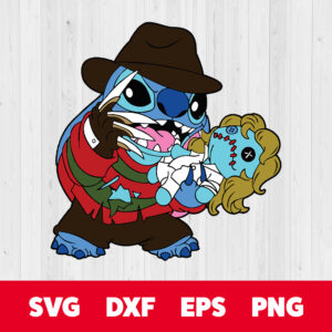 Freddy Krueger and Stitch SVG Stitch SVG Freddy Krueger SVG 1