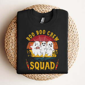 Funny Boo Boo Crew Squad Nurse Halloween Nurses Rn Ghost SVG 3