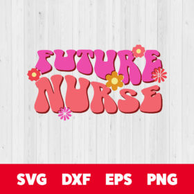 Future Nurse PNG Sublimation Wavy Letters PNG Groovy Nurse PNG 1