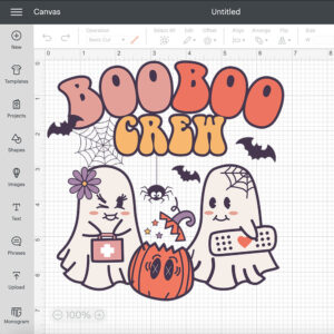 Ghost Boo Boo Crew SVG Cute Ghost SVG Boo Boo Crew SVG 2