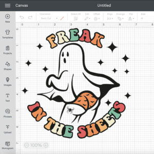 Ghost Freak in the sheets SVG Cute Ghost SVG 2