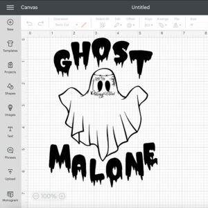 Ghost Malone SVG Halloween Funny Ghost T shirt Black Design SVG Cut Files 2