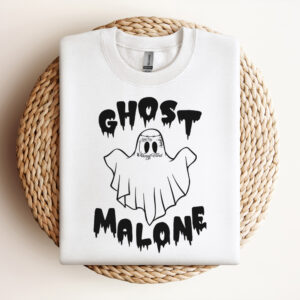 Ghost Malone SVG Halloween Funny Ghost T shirt Black Design SVG Cut Files 3