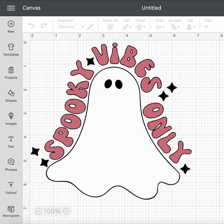 Ghost Spooky Vibes Only SVG Cute Ghost SVG 2