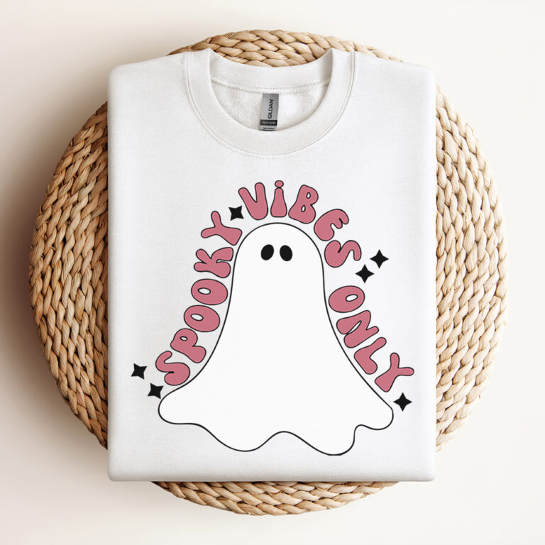 Ghost Spooky Vibes Only SVG Cute Ghost SVG 3
