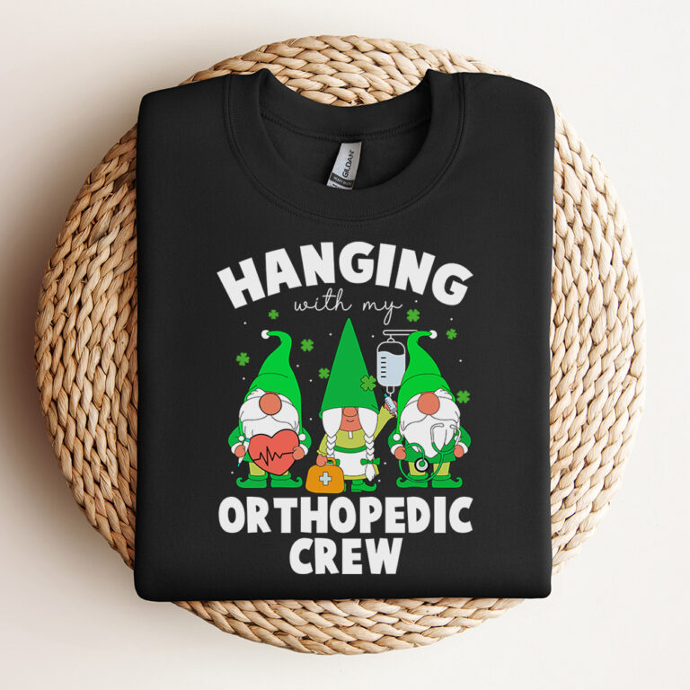 Gnome Hanging With Orthopedic Nurse St Patricks Day SVG 3