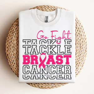 Go Fight Tackle Breast Cancer SVG Breast Cancer Awareness SVG Files 3
