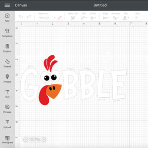 Gobble Turkey Face SVG 2