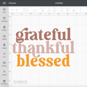 Grateful Thankful Blessed SVG Thanksgiving T shirt Design SVG Cricut 2