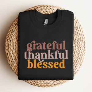 Grateful Thankful Blessed SVG Thanksgiving T shirt Design SVG Cricut 3