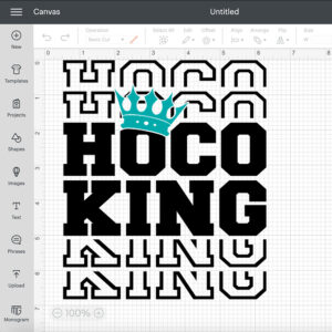 HOCO King SVG Homecoming Reunion King Crown SVG Cut Files 2