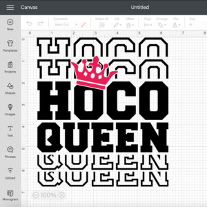 HOCO Queen SVG Homecoming Reunion Queen Crown SVG Cut Files 2
