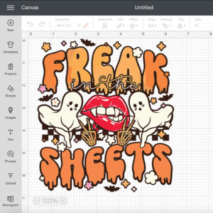 Halloween Freak In The Sheets Ghost Halloween Lips SVG 2