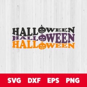 Halloween SVG Wavy Stacked Letters SVG design for Cricut 1