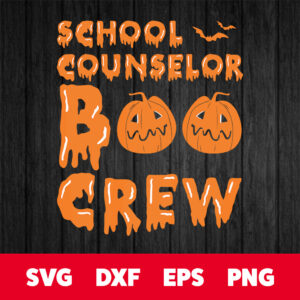 Halloween School Counselor Boo Crew SVG 1