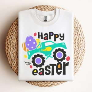 Happy Easter Truck SVG Funny Easter Truck SVG Design For Kids T shirt 3