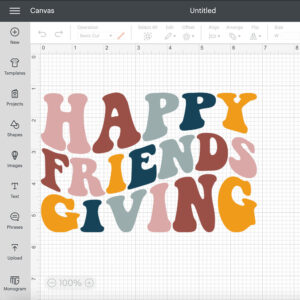 Happy Friends Giving SVG Thanksgiving T shirt Retro Style SVG Cut Files 2