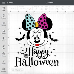 Happy Halloween Ears Sally SVG 2