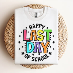 Happy Last Day Of School SVG Summer Break End Of School Black Design SVG 3