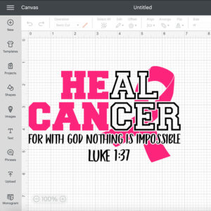 Heal Cancer SVG Breast Cancer Awareness SVG Cut Files Cricut 2