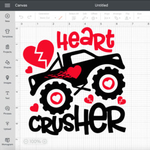 Heart Crusher SVG Valentines Day SVG 2
