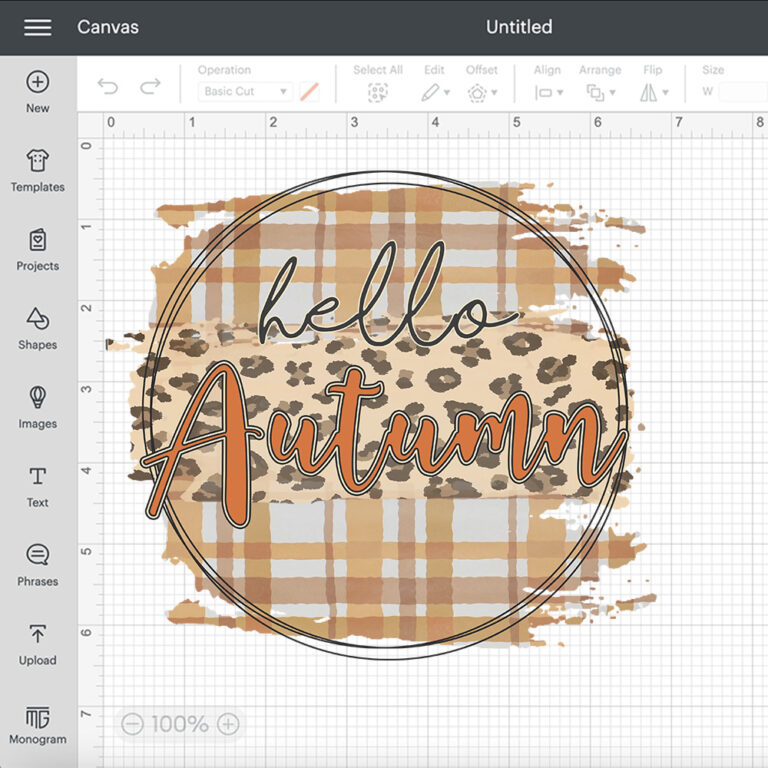 Hello Autumn PNG Autumn PNG Fall PNG Leopard Pattern 2