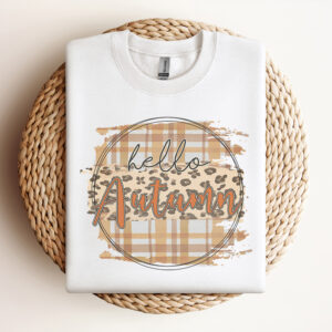 Hello Autumn PNG Autumn PNG Fall PNG Leopard Pattern 3