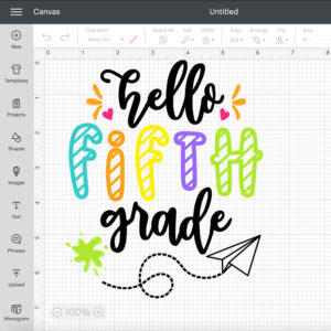 Hello Fifth Grade SVG First Day of School SVG Cut Files for Cricut 2