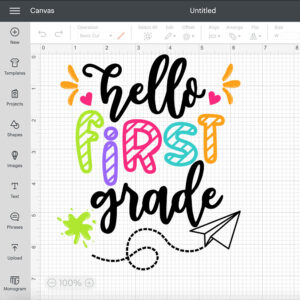 Hello First Grade SVG First Day of School SVG Cut Files for Cricut 2