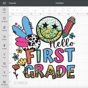 Hello First Grade Teacher Girls Back To School SVG 2