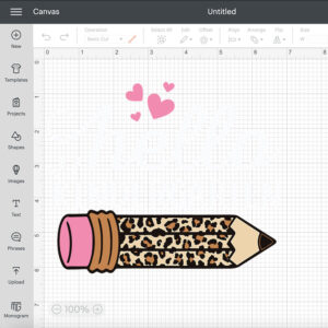Hello Kindergarten Leopard Pink Pencil Back To School SVG 2