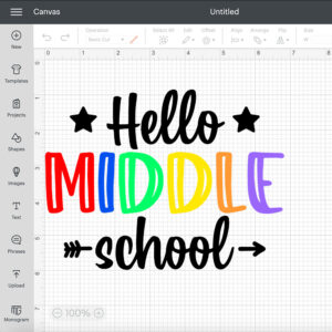 Hello Middle School SVG Back To School Cricut Silhouette Cut Files 2