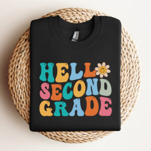 Hello Second Grade Back To School Retro Teacher SVG 3