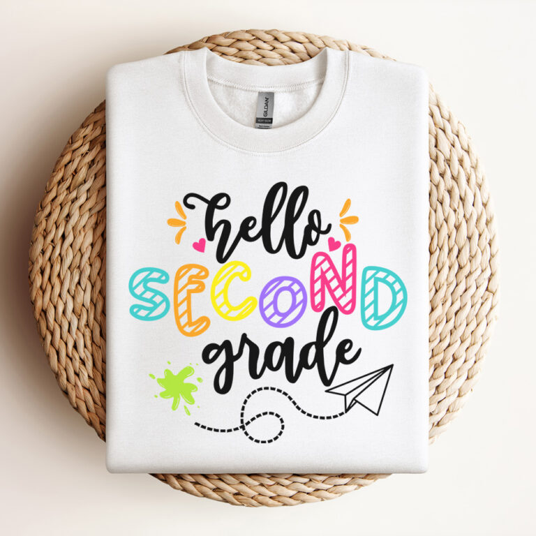 Hello Second Grade SVG First Day of School SVG Cut Files for Cricut 3
