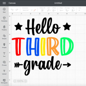 Hello Third Grade SVG Back To School Cricut Silhouette SVG Cut Files 2