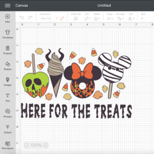 Here for the Treats SVG Mickey Mouse snacks SVG Halloween Treats SVG 2
