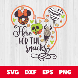 Here for the snacks SVG Mickey Mouse snacks SVG 1