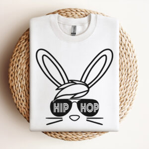 Hip Hop Bunny Face SVG 3