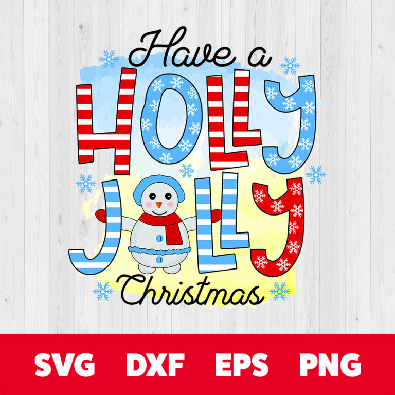 Holly Jolly Christmas Snowmen PNG 1