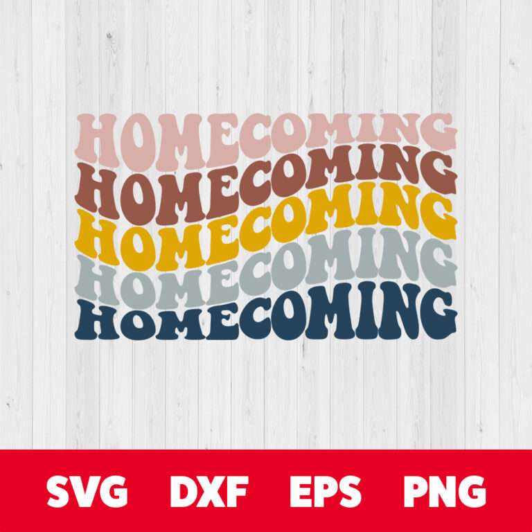 Homecoming SVG HOCO Wavy Text Style T shirt SVG Cut Files Cricut Silhouette 1