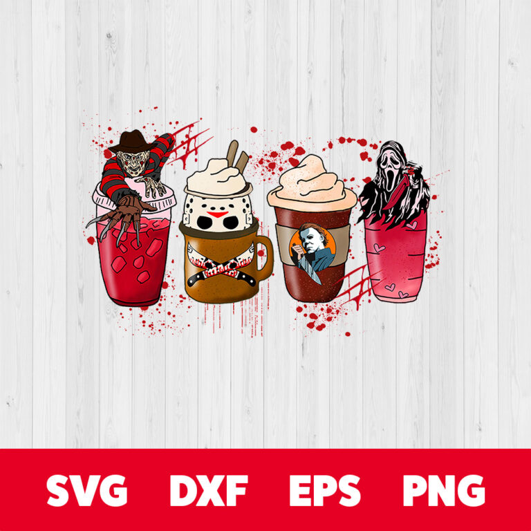 Horror Friends Coffee PNG Horror Movie Coffee PNG 1