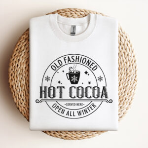 Hot Cocoa SVG Vintage Christmas T shirt Olde Fashioned Design SVG PNG 3